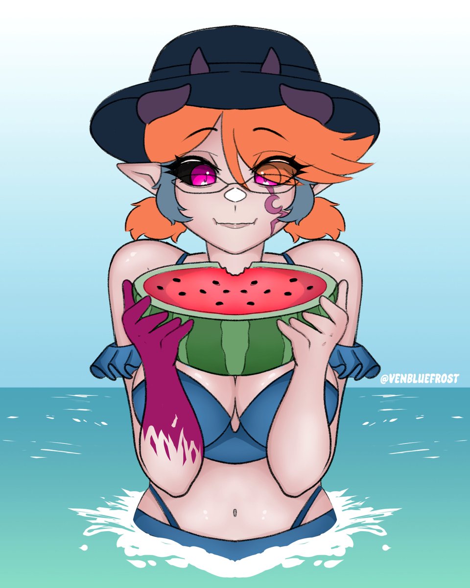 VenBlueFrost's tweet photo. Summer weather is here and its super hot! #illustration #vtuber https://t.co/GBTrSmzQhV