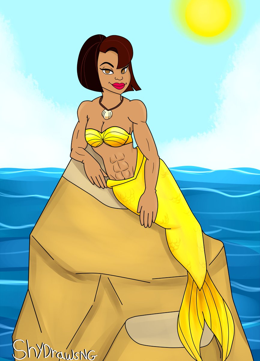 ShyDrawsNG's tweet photo. [Request] Proud Mermaid
Request for pokeball96 on deviantart 
#request #digitalart #proudfamily #disney #mermaid https://t.co/wZdpJ4kH91