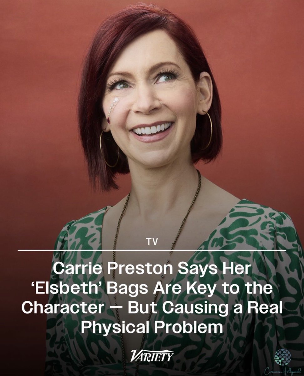 CHPRTeam's tweet photo. #CarriePreston spoke with @Variety Awards Circuit Podcast about @elsbethcbs, the show’s guest stars, and the little details that make Elsbeth who she is, including those signature bags. https://t.co/M2fRKbUAVk