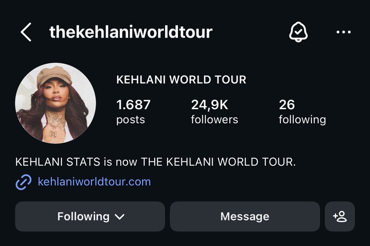 KEHLANI STATS tweet media