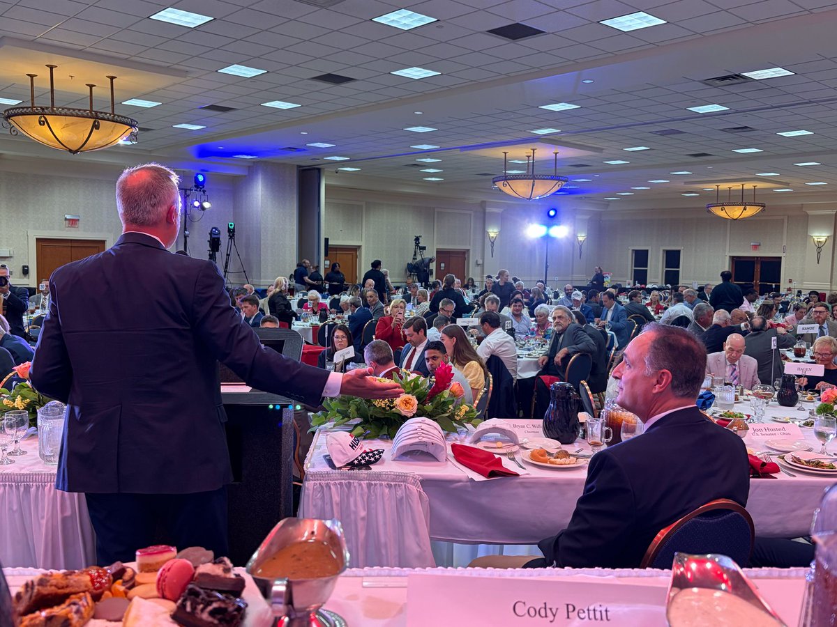 RobertCSprague's tweet photo. Today I spoke at the Summit County GOP Luncheon and the energy in the room was outstanding.

Ohio voters are fired up and ready to get out the vote this November to keep Ohio red.

We’re going to deliver real results for our state! https://t.co/o7Vul4Leps