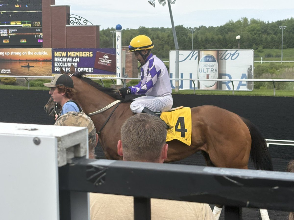 Call_Rocco's tweet photo. Huber Villa-Gomez and THANK YOU AMY on cruise control today on the front end, as they take the 3rd in convincing fashion! @PID_Casino

Thank you to Ron Potts for continuing to give us these tremendous opportunities! 🙏

Win #4️⃣ for the meet for Huber 🔥

@HorseRaceSite https://t.co/iIu6inesQC