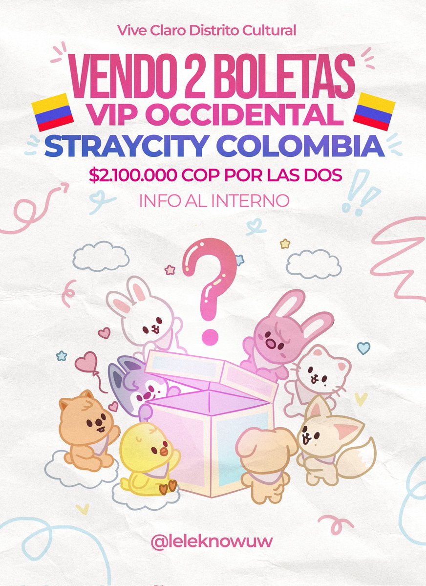 Leleknow ☆°• | 🇨🇴VERÉ A SKZ EN COL🔥 tweet media