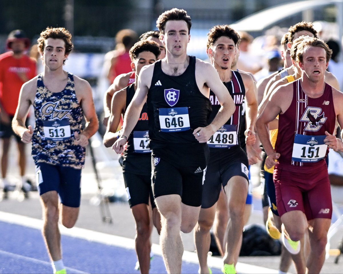 HCrossTFXC's tweet photo. Congratulations to Liam Lyons on concluding his legendary Holy Cross career with a top 25 finish in the 1500m at the NCAA East First Round 👏✝️

Lyons placed 21st in the 1500m first round with a time of 3:44.85 ⏱️

📸 Reily Rogers

#GoCrossGo https://t.co/8fD3le3FlW