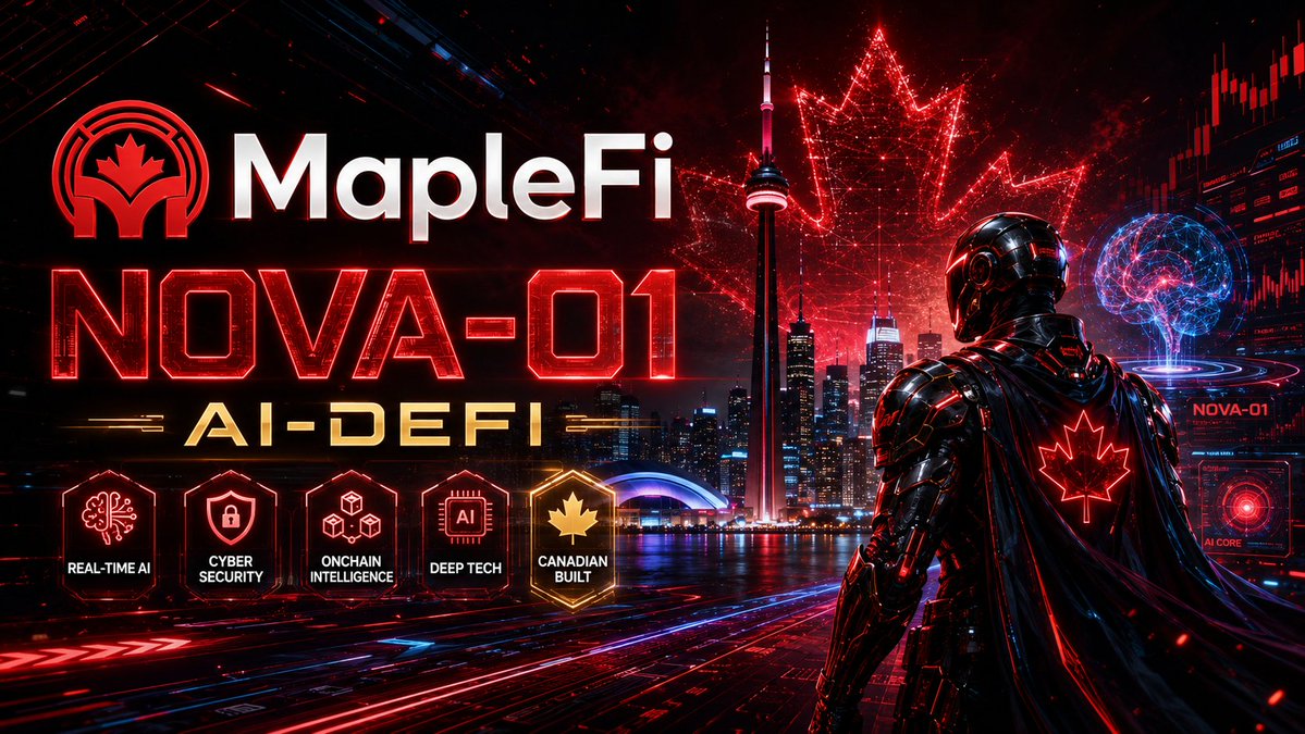 MapleFiSwap's tweet photo. 🍁 MapleFi is not here to play small.

After watching billions flow through DeFi, one thing is obvious:

DeFi still has too many blind spots.

🕳️ Security holes
⚠️ Risky user flows
📉 Weak real-time intelligence
🎲 Too much “click and hope”
🧊 Dashboards that show data but do not understand it

That is why we are building toward Nova-01 ⏩MapleFi’s Proposed AI Mode for real-time DeFi intelligence.

🚫 Not another chatbot.
🚫 Not a dashboard skin.
🚫 Not a copy-paste DEX feature.

Nova-01 is designed to:

👁️ Watch onchain movement
💧 Read liquidity behavior
🛡️ Detect risk signals
🧭 Guide users in real time
🧠 Make DeFi smarter before damage happens

Most DeFi is reactive.

MapleFi is building intelligence before the risk hits.
🍁 MapleFi  ⚡ AIONEX  🧠 Nova-01

Bigger than swaps.
Bigger than dashboards.
Bigger than “click and hope.”

We are building the AI brain DeFi is missing.

👀 Watch closely.

#MapleFi #Nova01 #AIONEX #AIDeFi #CyberSecurity #DeFi #AI #OnchainIntelligence #Base #BuildOnBase @base  @buildonbase @remaonbase @jessepollak