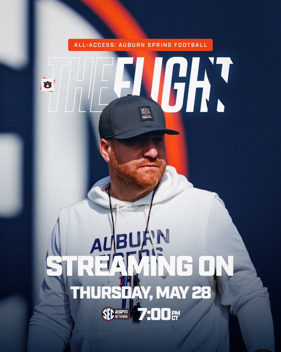 AuburnFootball's tweet photo. Your spring ball backstage pass 🍿🦅

The Flight airs tomorrow on @SECNetwork https://t.co/EST4Z6A78K
