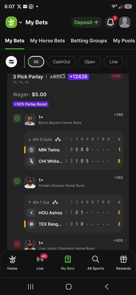 Hoolag3N's tweet photo. Story of my life rn...🤦🏾‍♂️🤦🏾‍♂️🤦🏾‍♂️

#sportsbetting #homerun #sports #gambling #parlay https://t.co/XjKhdcLkj4