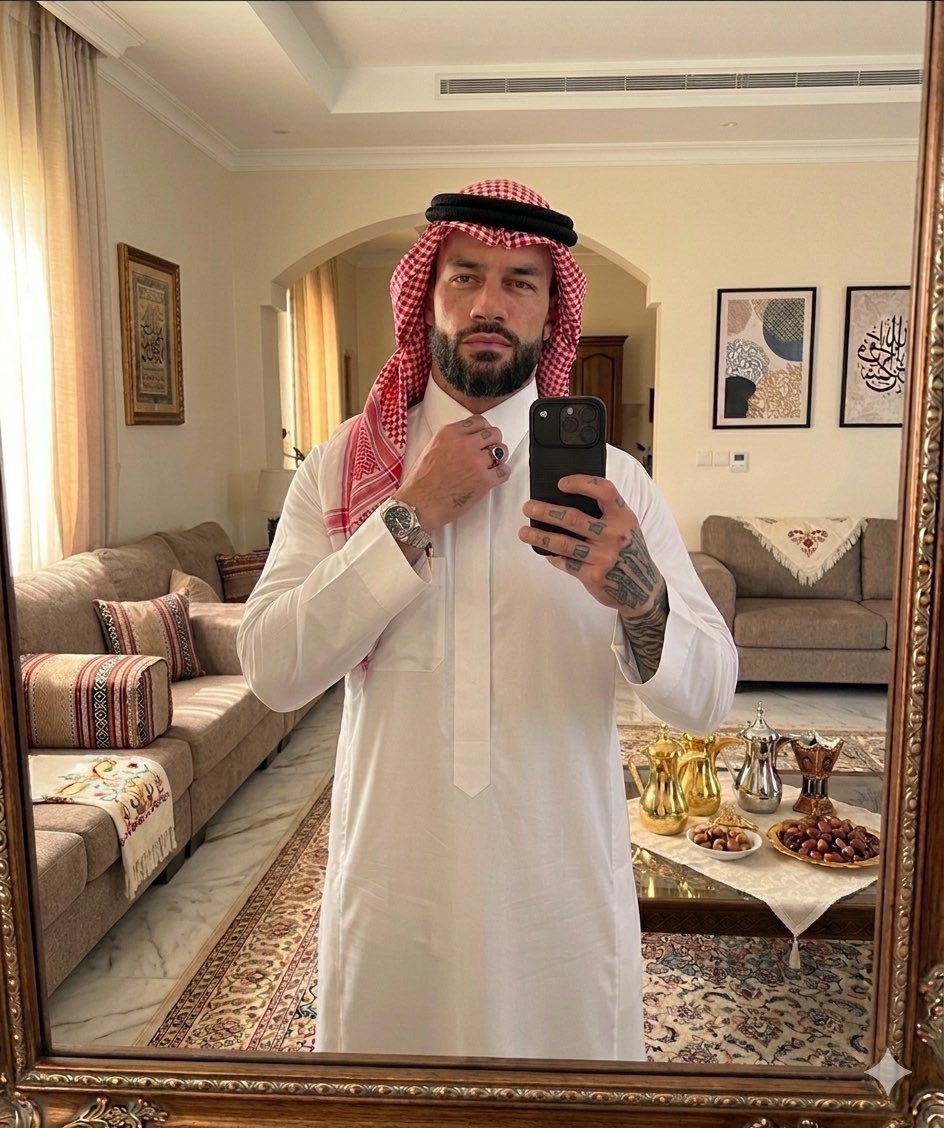 Albartx7's tweet photo. الاسطورة رومان رينز يهنئكم بمناسبة عيد الاضحى المبارك

#RomanReings 
#WWE https://t.co/OpbJ1q1TEX