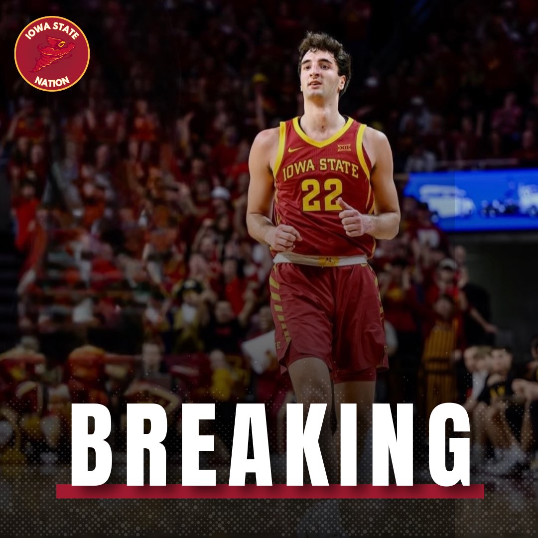 IowaStateNation's tweet photo. 🚨 #BREAKING: Milan Momcilovic has elected to withdraw from the NBA Draft and return to College. https://t.co/cEPnPgEPZg