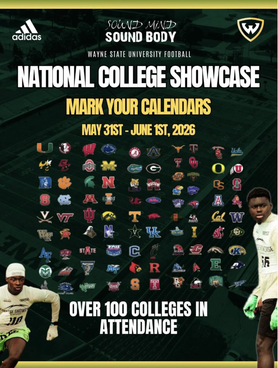 JustinCapps_6's tweet photo. Can’t wait to attend Wayne State Mega camp this weekend. Let’s Work. @SouthWarrenFB https://t.co/lrmjdc10LG