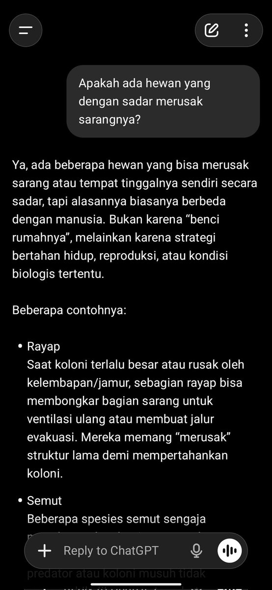 XQ__16's tweet photo. Paradoks evolusi: spesies paling cerdas, tapi juga paling mampu menghancurkan habitatnya sendiri https://t.co/Hlirg7FItG