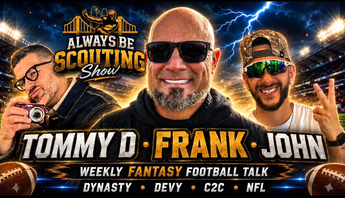 DffFrankPanthro's tweet photo. If you’re into dynasty, C2C, devy, NFL rookie drafts &amp; real strategy, this is your spot.

Help us hit 750 👇
https://t.co/D41Tkxu9Po…

Win Now. Brag Later. Always Be Scouting.

@DFF_Dynasty
@DffFrankPanthro
@John_mancuso5
@DFF_C2CShow https://t.co/DNnWNtnzyx