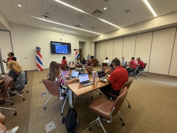 FriscoRAIL's tweet photo. FISD Secondary Summer School PD was today, and the excitement is building! Lots of preparation and teamwork are happening as our amazing educators get ready to serve over 3000 students this summer. Be sure to check your email for payment info and next steps. #fisdsummerschool https://t.co/566AAT8CaD