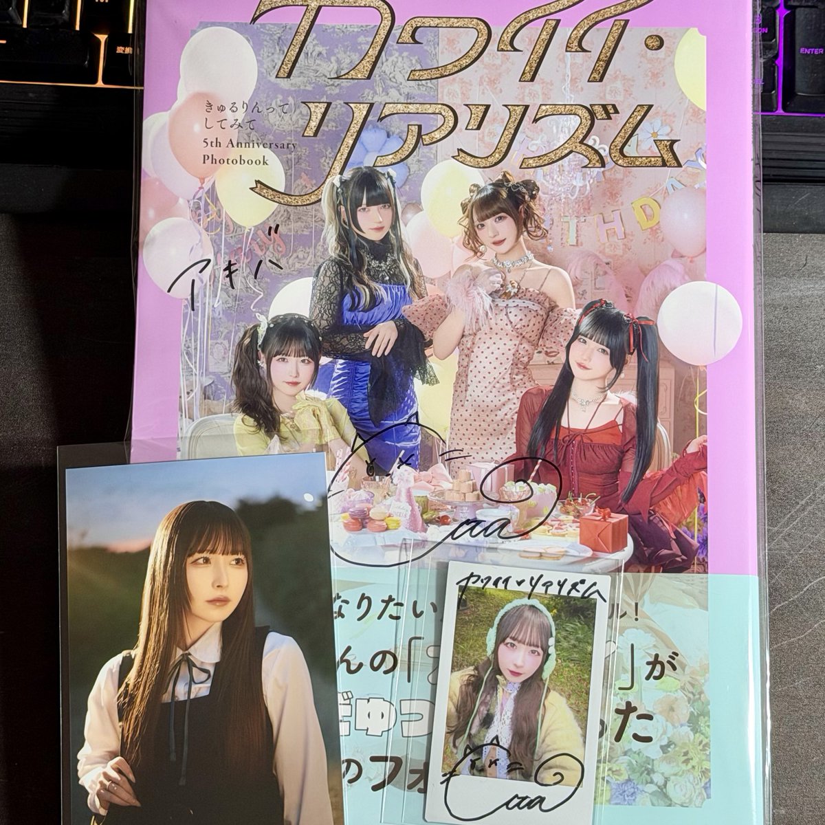 嬉唄ちゃんのブロマイドが激マブで神 当ててくれたチェキもサイン入り