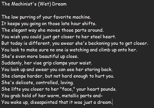Toastedylimbo's tweet photo. Warning: Suggestive (I Think????).

A small story about you and a robot.

for all of my machine lovers out there. https://t.co/jqb5l8bK1I