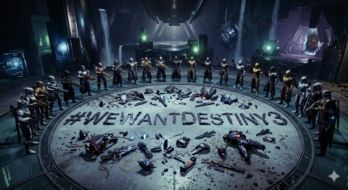 From_the_Morgue's tweet photo. Hey @Sony
With or without @Bungie (preferably without since they screwed up so badly), you need to know #wewantdestiny3 is real. The players would buy and play. Marathon is just another Bungie mistake. Make Destiny 3! https://t.co/e8k9BZi7a2