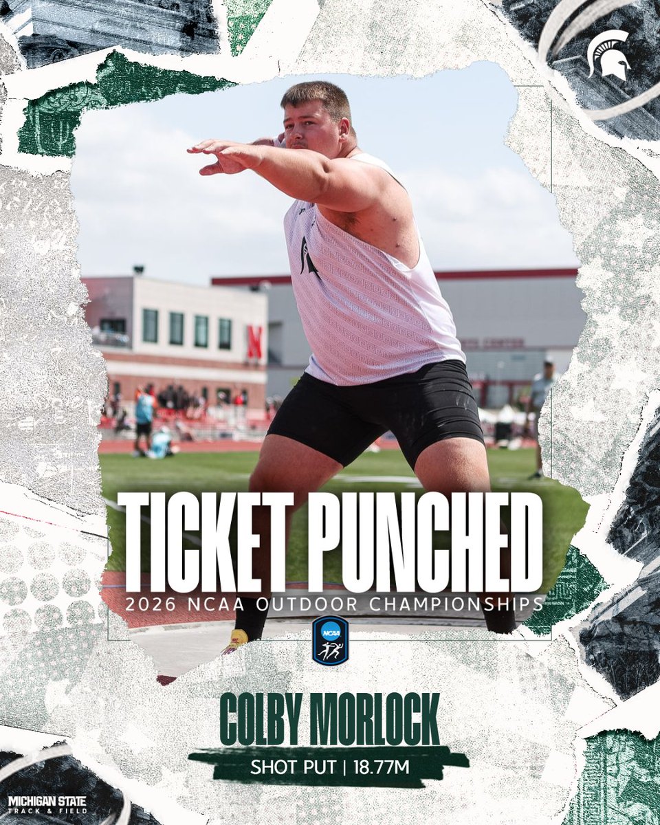 MSU_TFXC's tweet photo. The brothers that throw together stay together 🤝 Dillon and Colby both reach the NCAA shot put final in Eugene! https://t.co/z11CJDyyYv