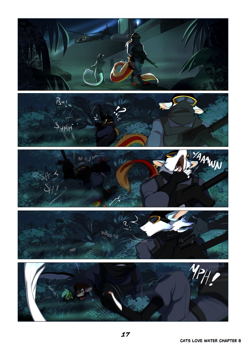 cats_comic's tweet photo. Thread of updated pages of Cats Love water! Chapter 8 https://t.co/Wkon1HPSjs