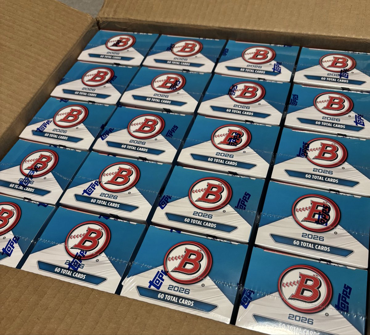 grimbo2010's tweet photo. Welp @CardPurchaser I’ve been watching people rip Bowman for a couple weeks now, it’s my turn. Thinking 5 a night but you never know you know? https://t.co/bQcYbbgoea