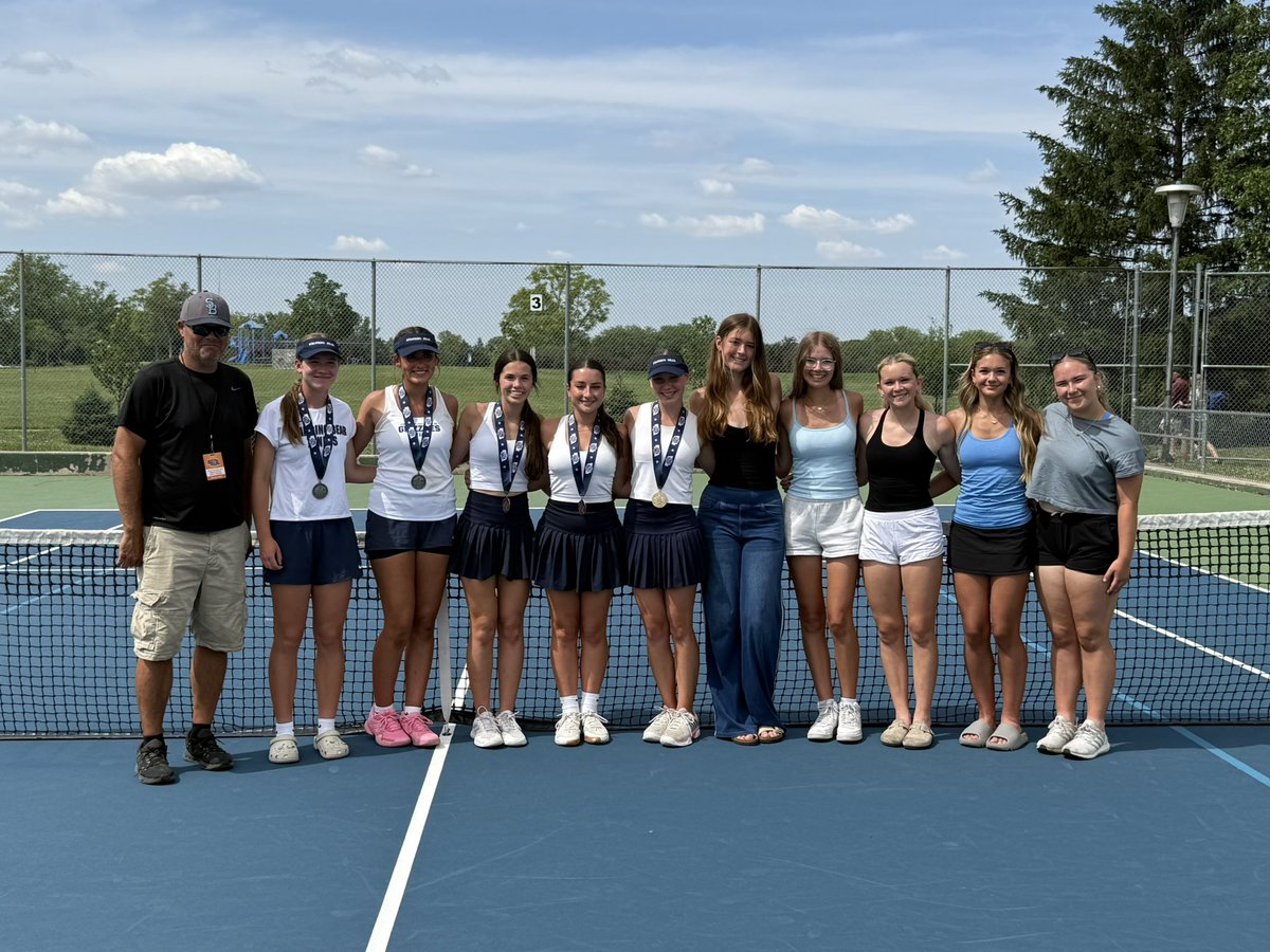 LSBTennis1's tweet photo. Congratulations to the Varsity Girls tennis team on their 5th place team finish at the Nebraska State tournament!  Amazing team effort …Addy, Elsa, Reese, Jayda , Addison, Sophia, Alexis, Hadley, Kate, and Sami ! https://t.co/bbEpPIOXGN