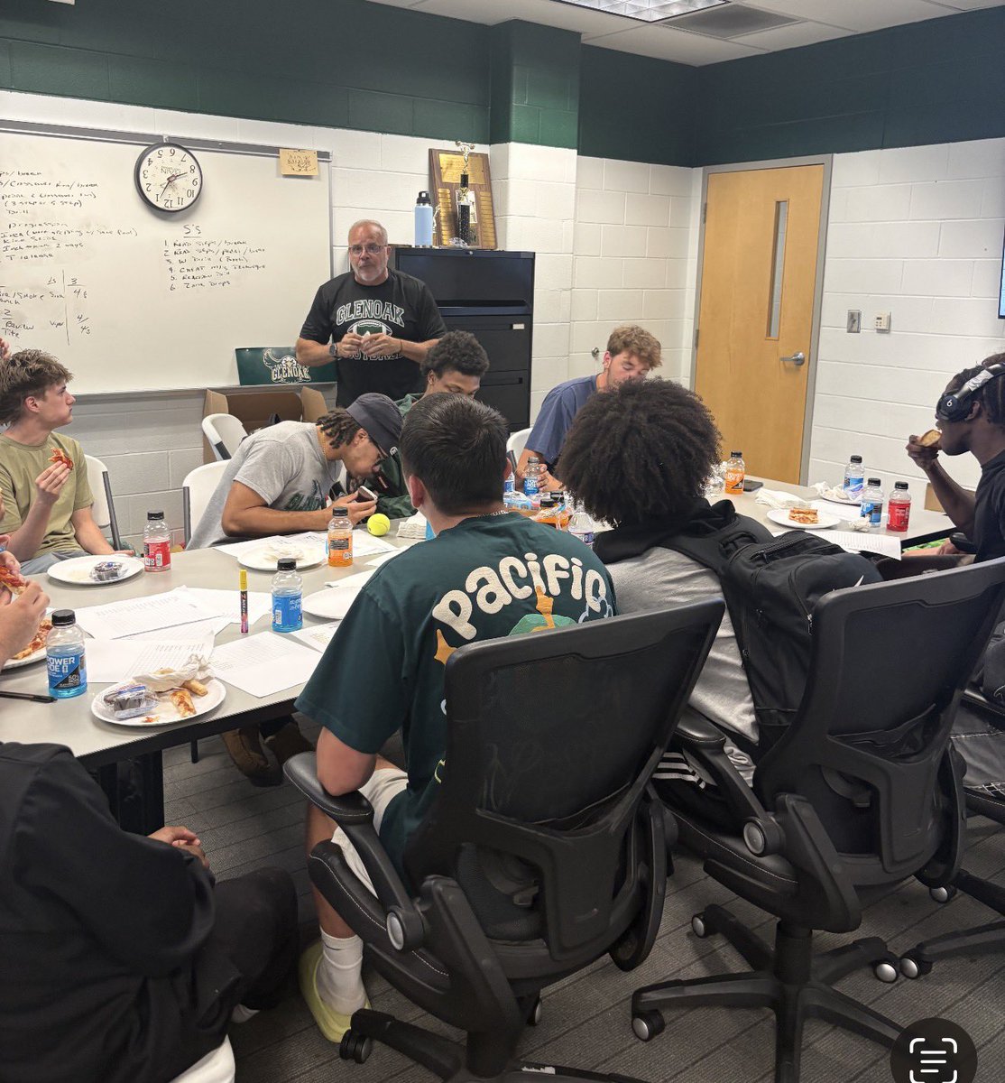 GlenOakEaglesFB's tweet photo. Today our seniors took place in the “Summer Challenge Draft” teams will be announced next week! https://t.co/7o24SIGfMq