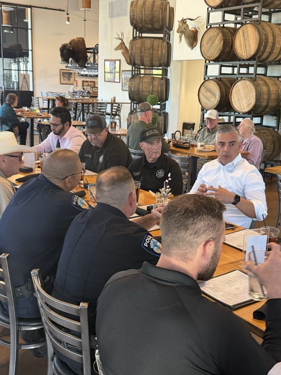 RepCiscomani's tweet photo. Had a fantastic meeting with Cochise County Sheriff's Office to provide an update on the $1 Million CPF I primarily secured in the @HouseAppropsGOP CJS Bill, which will directly strengthen emergency response capabilities right here in Cochise County.

Supporting our law enforcement officers means fighting for the resources needed to protect our communities in AZ06 🇺🇸🚔