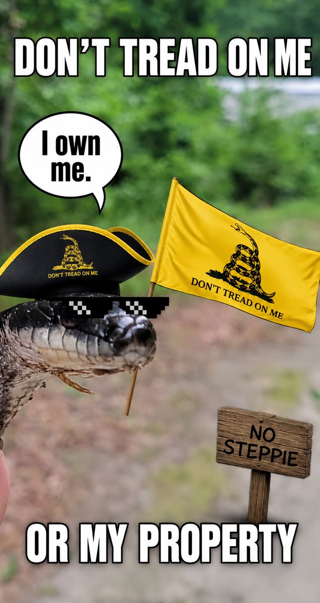 amitylee13's tweet photo. @deaflibertarian No step on snake https://t.co/eRhs5spAdL