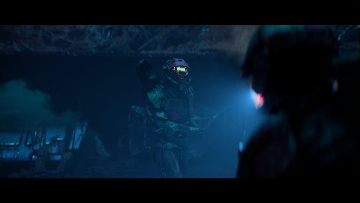Halo_VFX's tweet photo. Compositing all the shots to add in smoke cards as a first pass.... slowly getting there. https://t.co/wkbSQdOadN