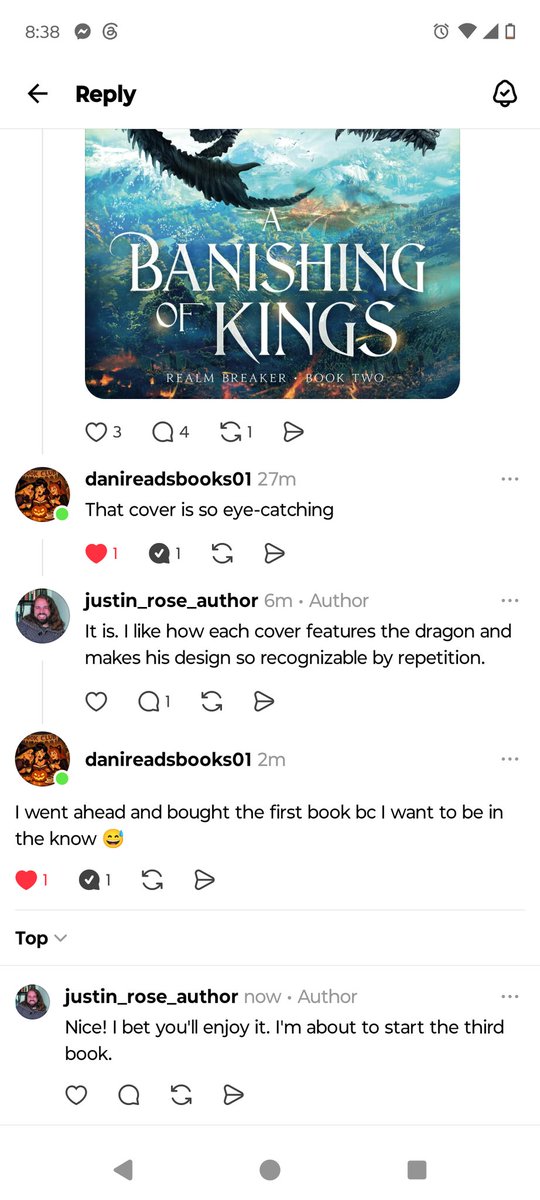 Justin_O_Rose's tweet photo. Now if I. Could only convince people to buy *my* books this easily.... XD

#readersofx #wtitingcommunity #realmbreakerseries #fantasybooks https://t.co/GL2bpKCAva