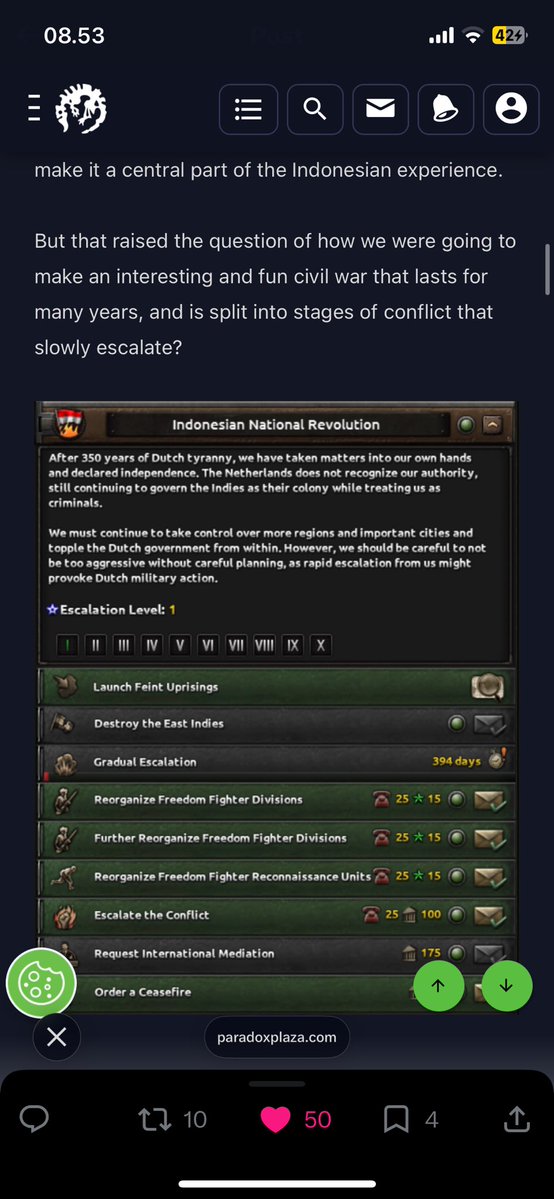 unpee_'s tweet photo. We're so back SEA bros, Indonesia is getting real solid content for the new Hoi4 DLC. I've never been more excited for one, not since No Step Back https://t.co/QjfczuUR4H