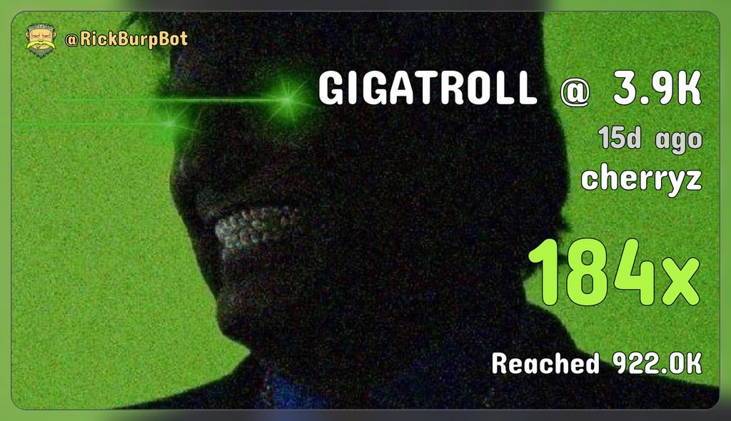 cherrysonx's tweet photo. Are you fading the AUSSIECABAL?
THIS IS GOING TO MILLIONS.
THE BIGGEST LAYUP OF 2026.

CTO is based. We have the supply. We have not sold, even at 1m market cap. 

See you at 10million

$GIGATROLL #GIGATROLL https://t.co/8fazD7ul7a