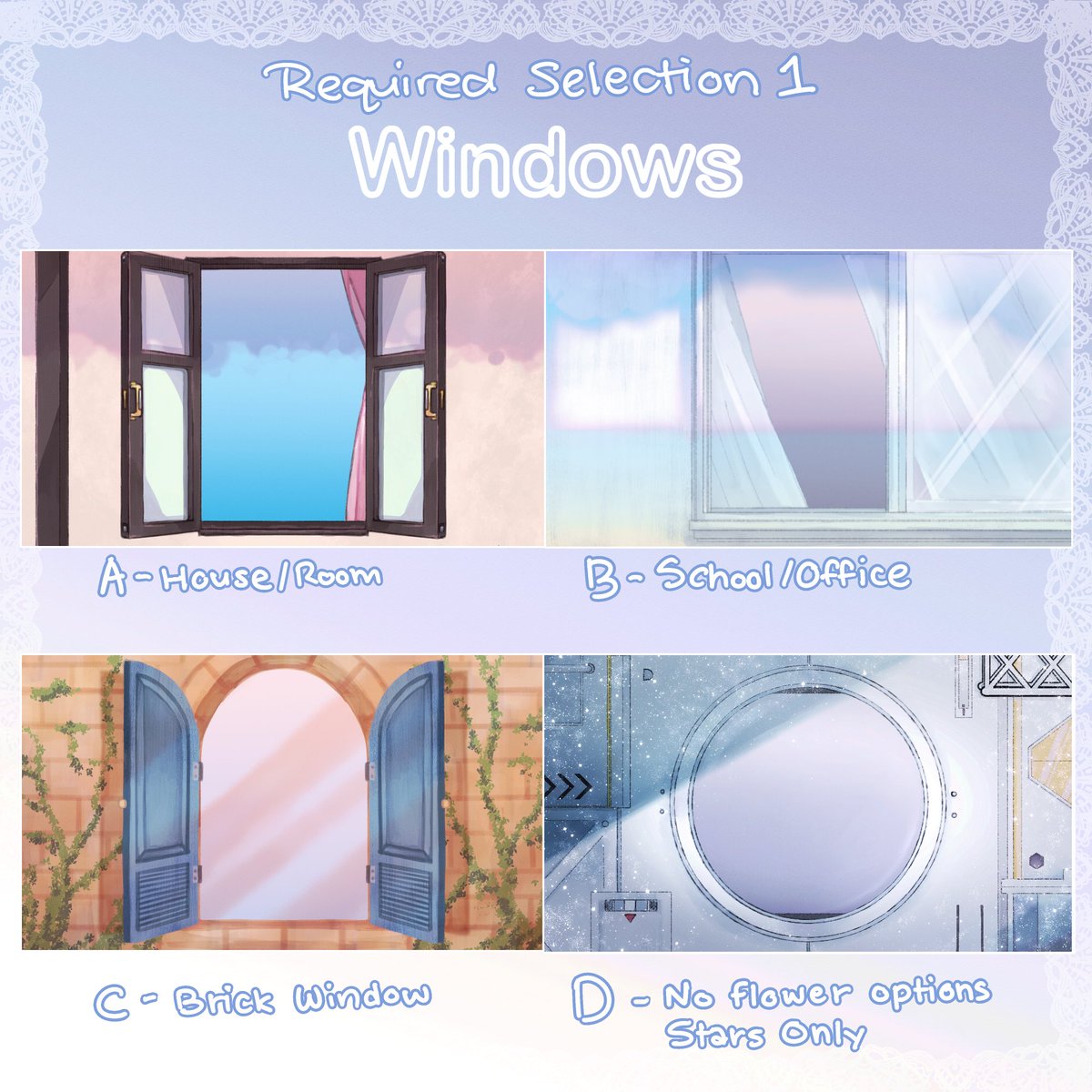 unknownbird27's tweet photo. 🌸 Spring Window YCH 🌸 

It’s almost summer but I just finished the sample and template haha… But hey, we have flowers in the summer too! 🌼 

Starting at $30! 

#YCH #VGenOpen #commissionsopen https://t.co/ELuKgKcg80