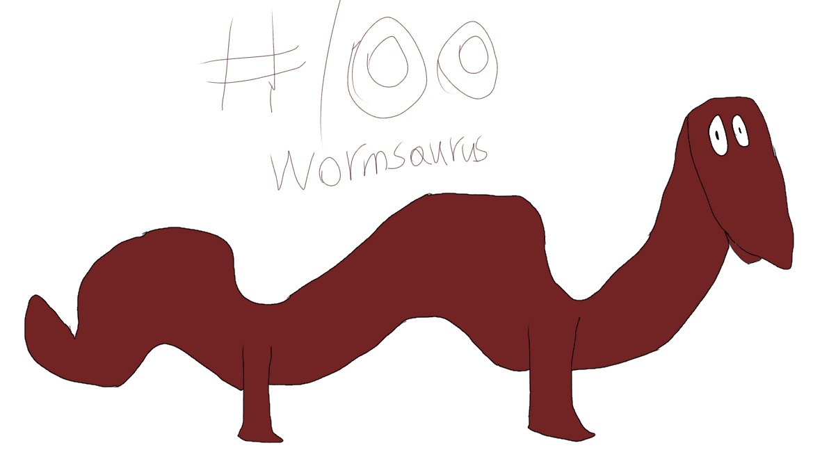 MariaMa84204695's tweet photo. #cartoonmania 
Toon #100 wormsaurus https://t.co/DIHh4xwWEB