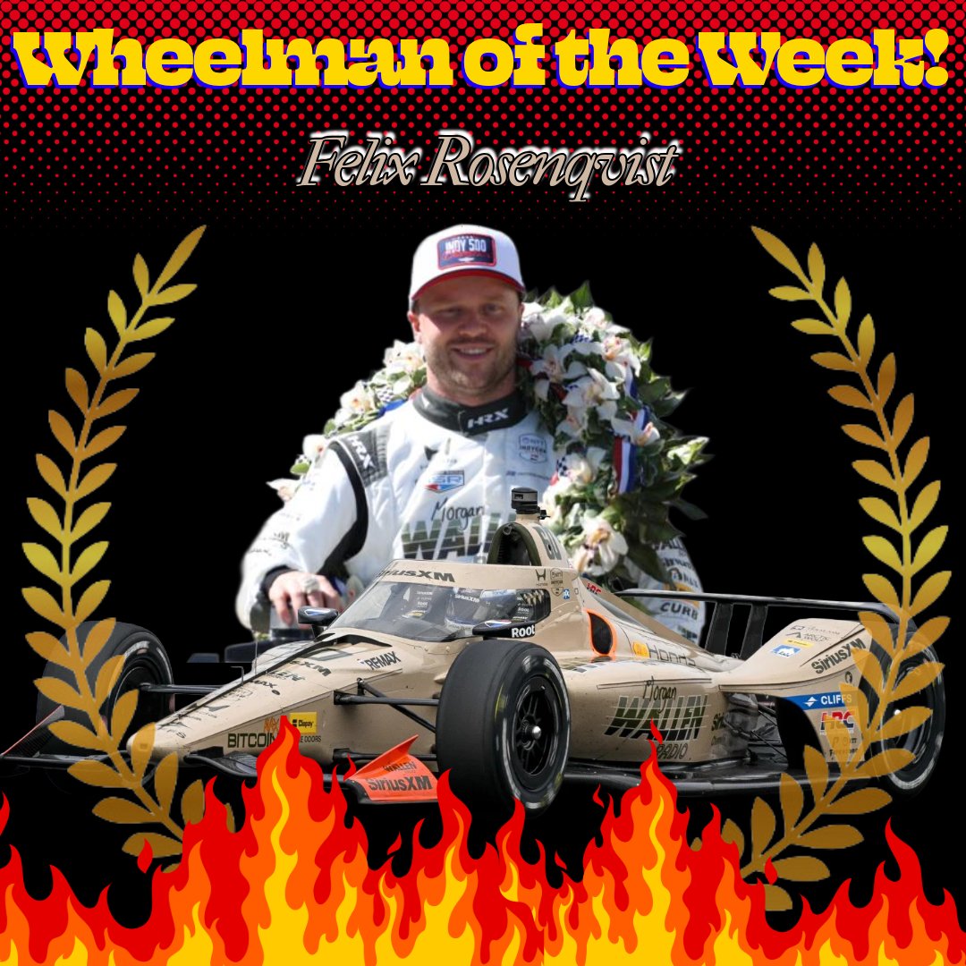 3StonesPitCrew's tweet photo. Indy 500 Winner in Historic fashion. & Wheelman of the Week history as our 1st @indycar winner. Finish has no words, just need to watch it!
Wheelman of the Week, Felix Rosenqvist!
#racing #winner #racecar #race #RaceDay #RaceFans #racetrack #tuesdaytracktalk #wheelmanoftheweek https://t.co/wcIoFgUGII