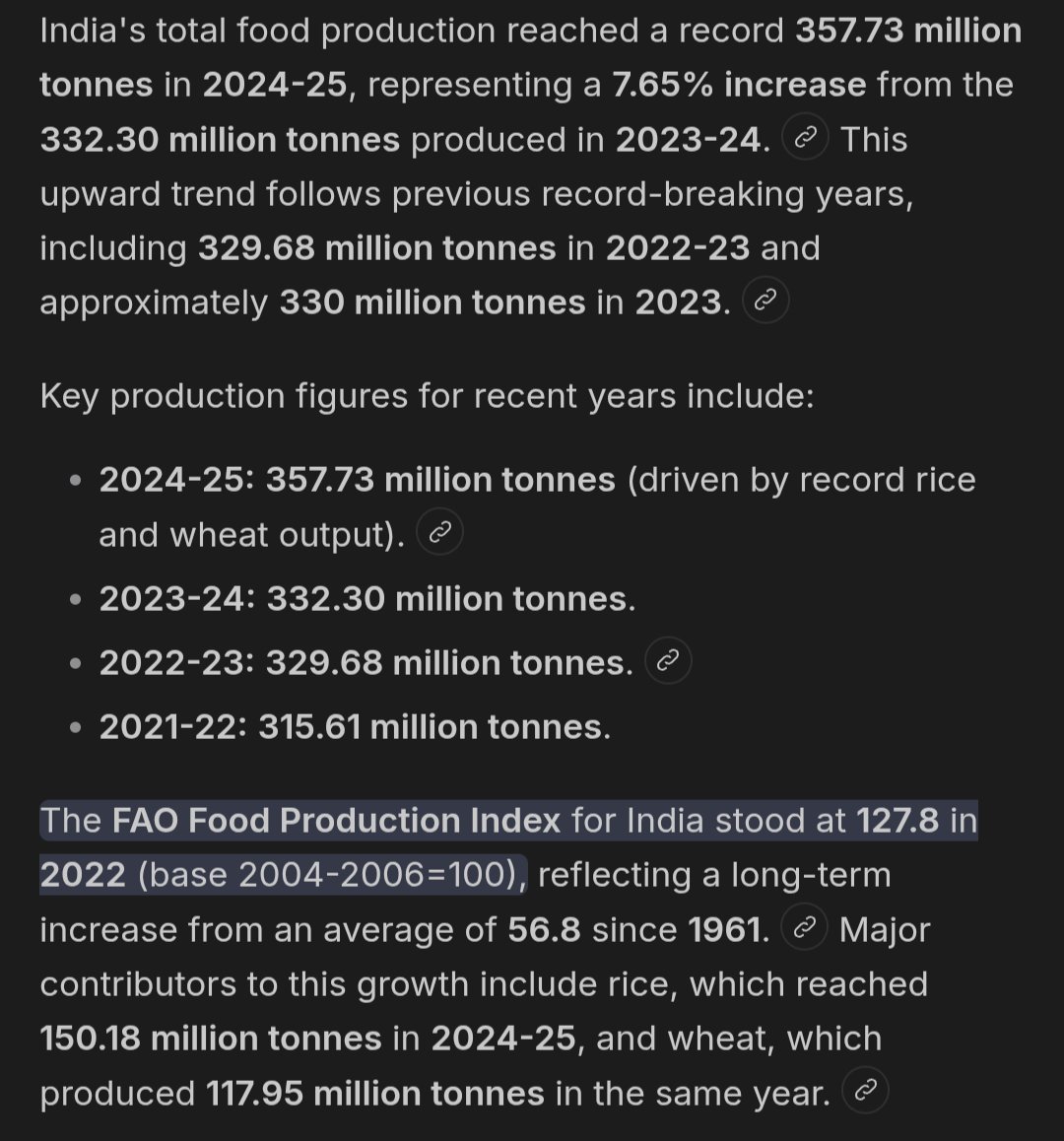 der_stuart's tweet photo. @stepsenmccool Food production continues to increase in india. I'm sure it will be uninhabitable in the next decade though. https://t.co/6cgw8yBRxU