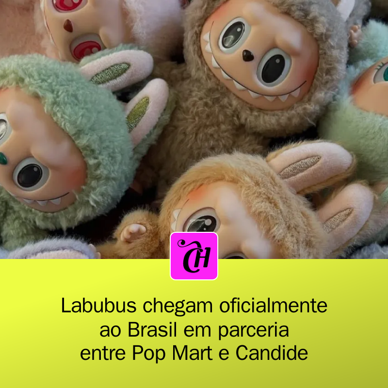 CAPRICHO's tweet photo. 🚨👏 Labubus estão chegando ao Brasil! A parceria entre a Pop Mart e a Candide traz uma coleção incrível que promete apaixonar os colecionadores! Itens de R$ 299,99 a R$ 799,99 disponíveis a partir de 5 de julho! #Labubus #PopMart #Colecionáveis

https://t.co/GzEbSFILAF https://t.co/rIYV04TQ2R