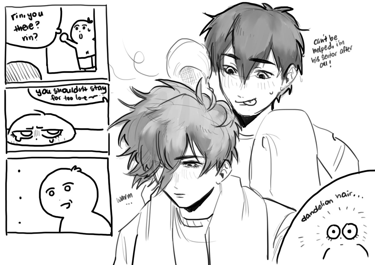 atty_qq's tweet photo. isagi &amp; rin sp req! 

i think after the recent chapter rin needs some tlc 😭😭 dont sulk rin you did your best (?) https://t.co/yKRb5FPUyb