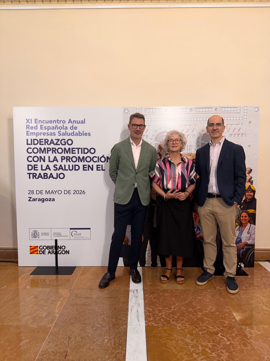 ICASST's tweet photo. Comienza el XI Encuentro Anual de la Red Española de Empresas Saludables, en Zaragoza. https://t.co/V0Pc5PfrVs