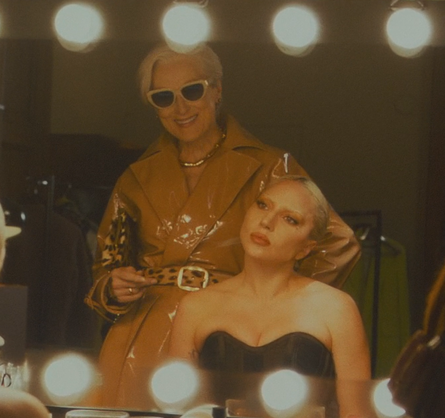 lunelight's tweet photo. behind every gay person (gaga) is a gayer more evil gay person (miranda) https://t.co/pgT9nMzapl