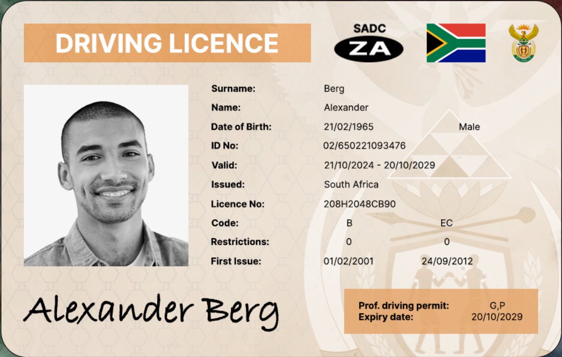 BlackView_ZA's tweet photo. Proposed new Driver’s License card coming to South Africa. https://t.co/bDjivAMO3B