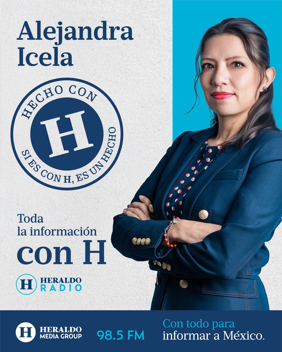 heraldodemexico's tweet photo. .@alecicela  es talento #HeraldoMediaGroup escúchala por #HeraldoUSA todos los sábados de 5-6 p.m. https://t.co/1iKsqzpfwD