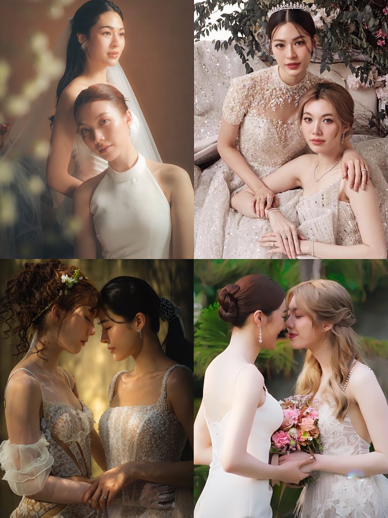 zjblinkJKR's tweet photo. #LingOrm in wedding dress hits different 🤧 https://t.co/KJ3j2RFwBi