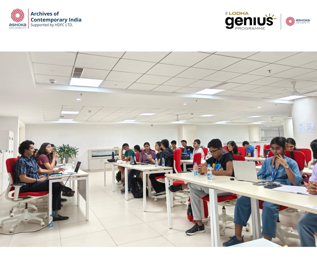 Ashoka_Archives's tweet photo. Archives Workshop for Lodha Genius Programme students 2026: Day 3 (27 May 2026), Post 1/2.
@Ashoka_Archives https://t.co/eetLsAVXs3
