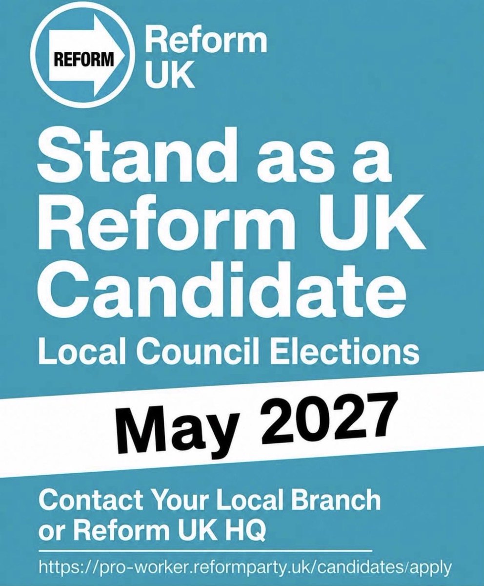 GedlingReform's tweet photo. Stand for Reform – Become a Councillor.

Your community deserves a stronger voice and that voice could be yours.

We’re looking for motivated, community-minded people to stand as Reform UK candidates in Gedling.

@reformparty_uk  @LeeAndersonMP_ @RobertJenrick https://t.co/M9eRnZh5ol