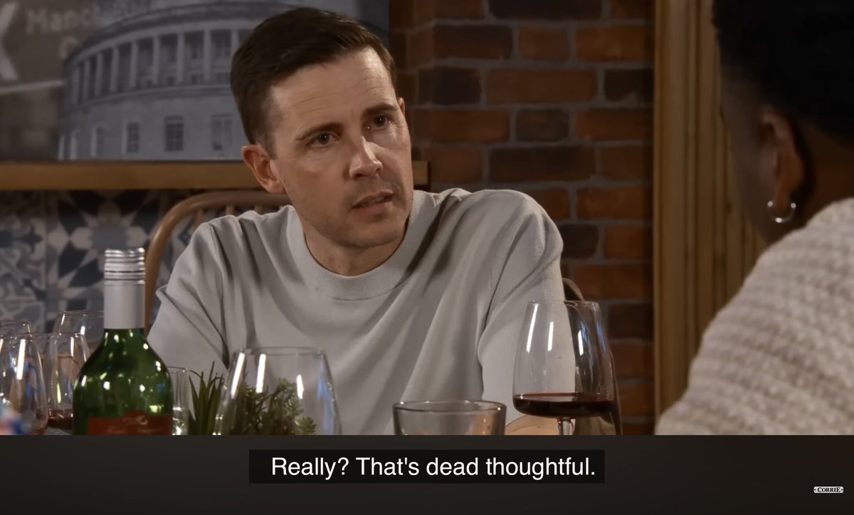 J_WBerry's tweet photo. Looks like #Corrie are lining up a future relationship with Todd &amp; James, going by today's little interaction 🤞 Clearly James thinks he's the 'better' Todd deserves 😏 It's felt like this has been on the cards for a while, though. What are we calling them? #Jodd? #Tailey? 🤔 https://t.co/GgG8UDOywn