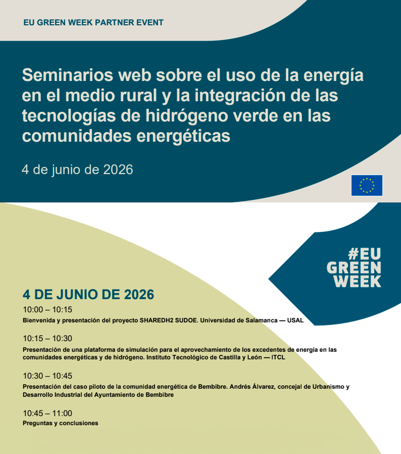 grupotidop's tweet photo. 🌱⚡ El hidrógeno verde y las comunidades energéticas protagonizan los webinars europeos de #SHAREDH2SUDOE en la #GreenWeek.
Participaremos el 4 junio (10:00 h) en una sesión sobre energía rural sostenible.
📝 https://t.co/2aRamtQhC2
#GreenHydrogen #HidrógenoVerde @sulaguela https://t.co/M3m4uTSswV