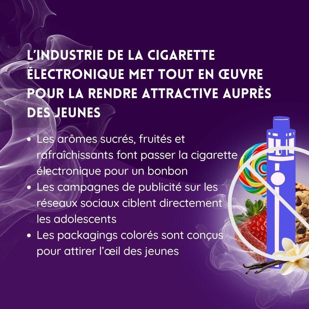 HDFADDICTIONS's tweet photo. [Journée mondiale sans tabac]

🚭🌎 J-3 avant la #JourneeMondialeSansTabac
🧠💡 Déconstruisons les idées reçues autour de la cigarette électronique !
3️⃣👉 Cliché n°3 : “La cigarette électronique est sans danger pour les ados”

https://t.co/JDw7Sx7g3w https://t.co/2zxjTmuAu2
