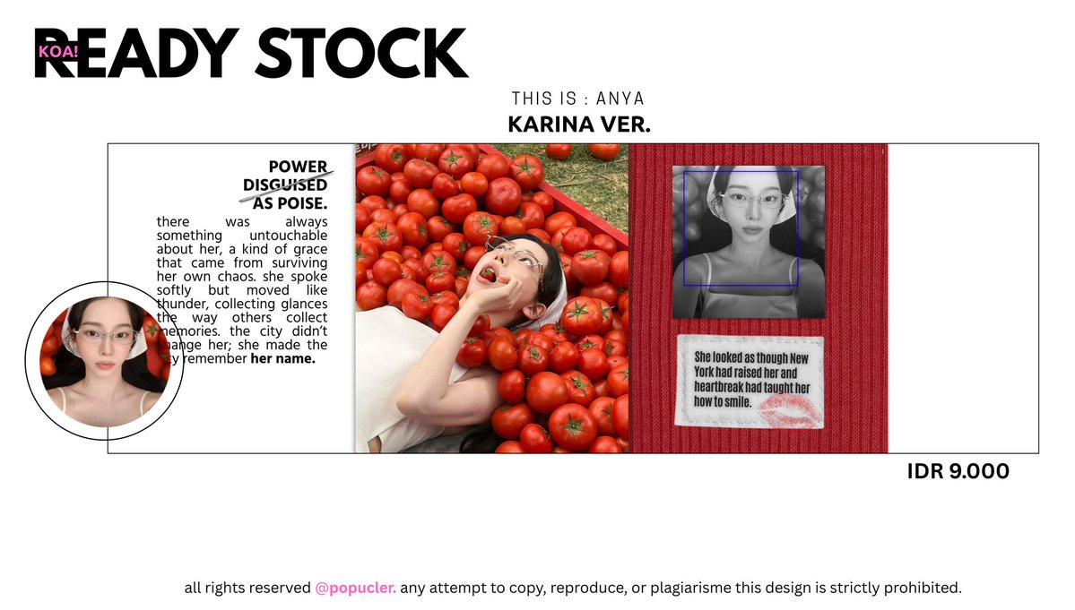 popucler's tweet photo. help repost? thank youu! 

halo aku mau abisin 24 stock layout yang gak sempet dijualin ini, harganya sudah aku diskon dari harga asli yaa! ready stock Karina, giselle, ningning, winter, minju, yuha, juun, carmen, ian, wonyoung, liz, leeseo, kya #bealanja ⭐ https://t.co/wJtqw7z3O2