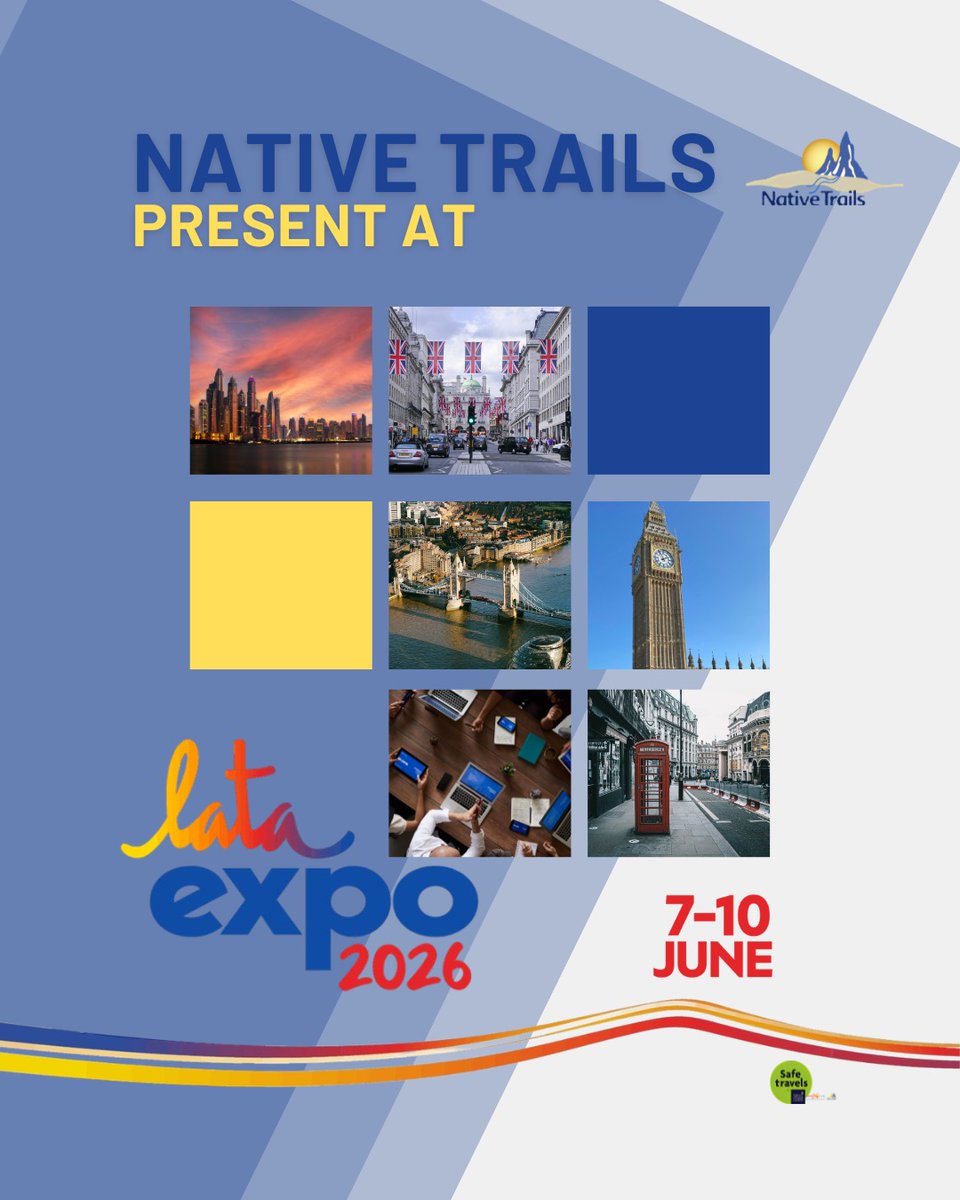 MexicoNative's tweet photo. Native Trails present at

📍LATA EXPO 2026

#WithNativeTrailsToMexico #NativeTrailsMexico #Mexico #LATAEXPO2026 https://t.co/WiJpRQNGsv