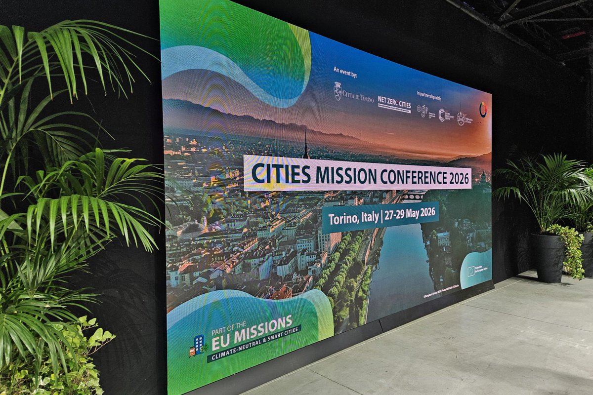 NetZeroCitiesEU's tweet photo. It's day 2 of the #CitiesMissionConference2026 Delivering Europe's Urban Climate Transition in @twitorino !

➡️Check out the programme &amp; watch the live stream here: https://t.co/lK4m0xcTwQ

#MissionCities #EUMissions #HorizonEU https://t.co/YoXZmTCXVs